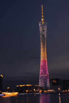 廣州塔夜景珠江夜景