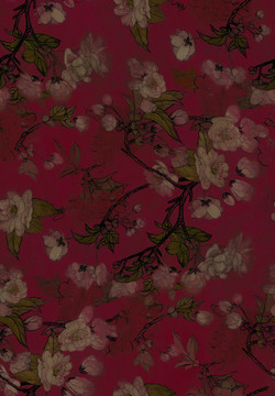 復古成衣花朵