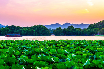 西湖夕陽