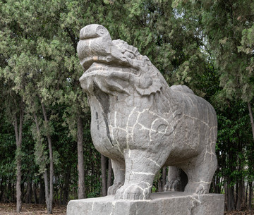 永定陵石獅子