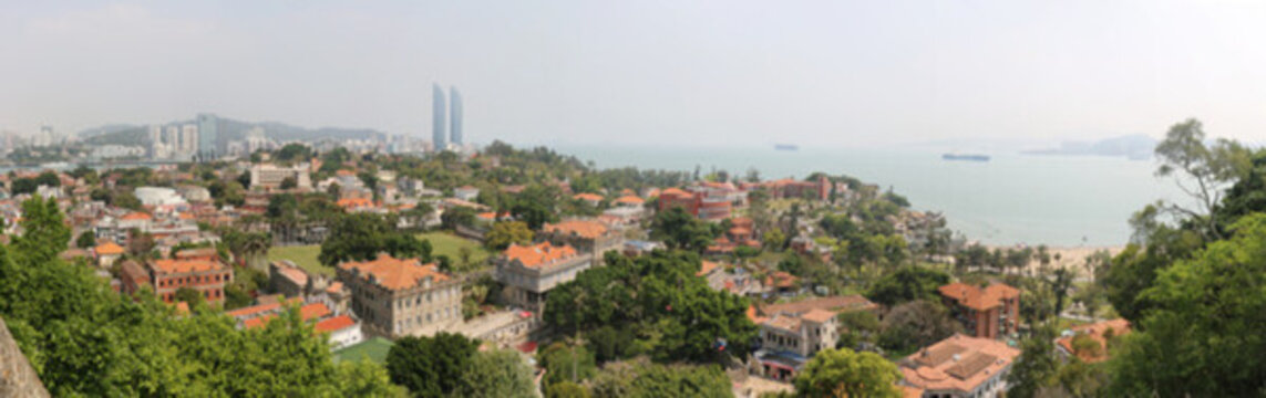 廈門鼓浪嶼全景圖