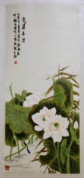 荷花國(guó)畫(huà)