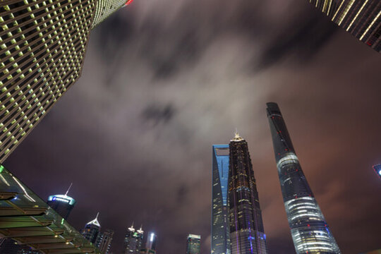 上海陸家嘴夜景高清JPG
