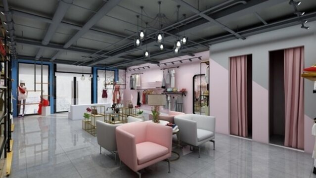 服裝店效果圖