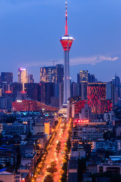成都電視塔夜景