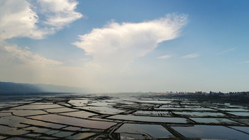 七彩鹽湖