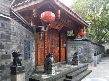 中式合院大門