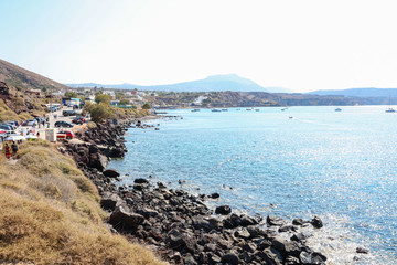 希臘圣托里尼島紅海灘