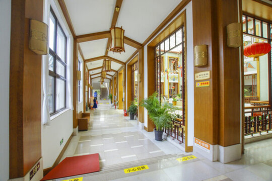 濰坊世界風(fēng)箏博物館走廊景觀