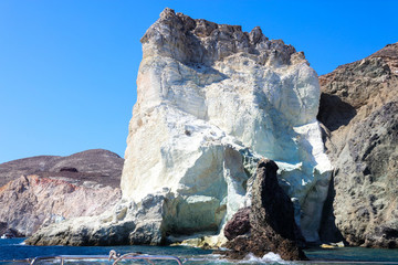 希臘圣托里尼島白海灘