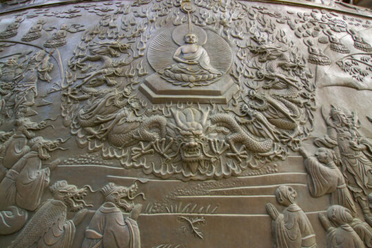 濰坊金泉寺浮雕