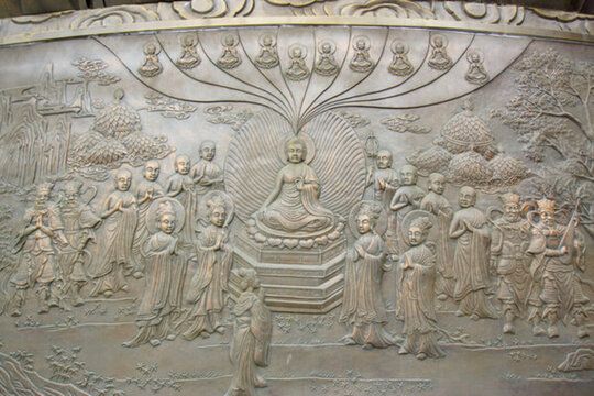 濰坊金泉寺浮雕
