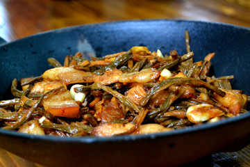 豆干炒五花肉