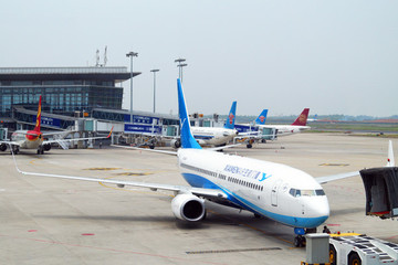 福州長樂機場廈門航空飛機