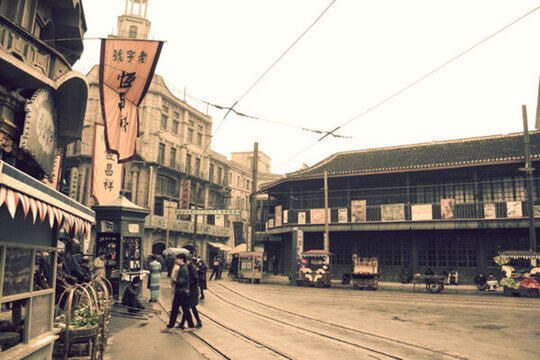 老上海街景