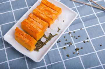 冰糖綠豆南瓜湯食材