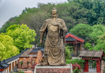 荊州關(guān)羽祠關(guān)羽塑像
