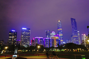 廣州珠江新城燈光夜景