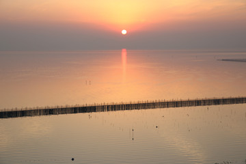 太湖落日