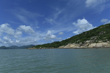 藍(lán)天白云海島