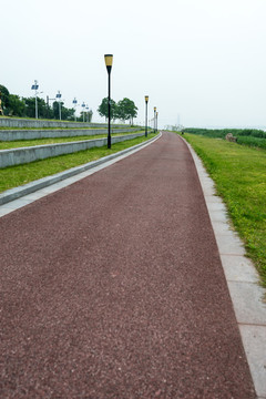 彩色自行車道