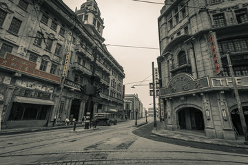 老上海街景