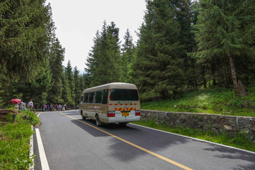 旅游景點大巴車