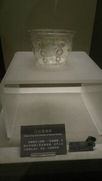凸紋玻璃杯