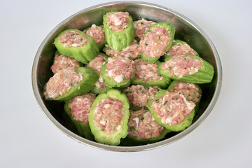 苦瓜肉餅