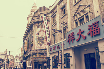 老上海民國建筑街景