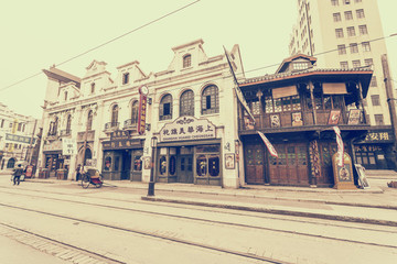 老上海民國建筑街景