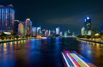 珠江夜景燈光