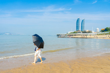 海邊漫步