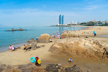 廈大白城沙灘