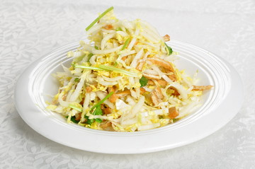 白菜心拌豆干
