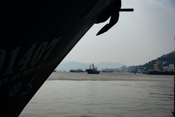 象山石浦漁港海面