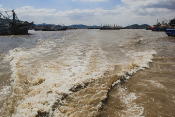 象山石浦漁港海面