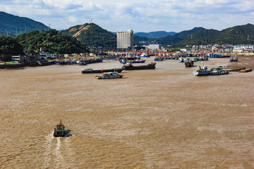 象山石浦漁港漁船