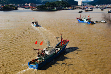 象山石浦漁港漁船