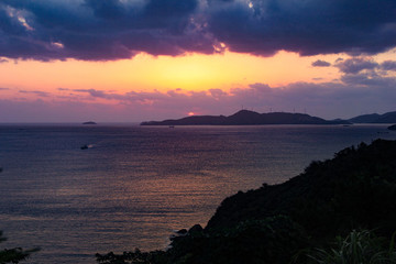 象山石浦漁港東海夕陽漁船