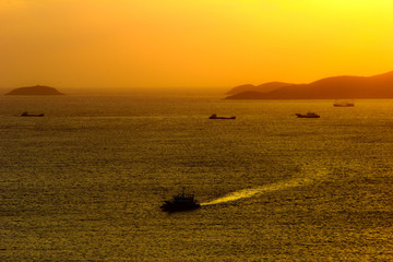 象山石浦漁港東海朝陽漁船