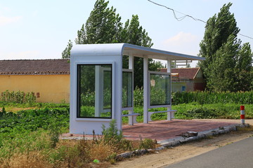 農(nóng)村公交車站