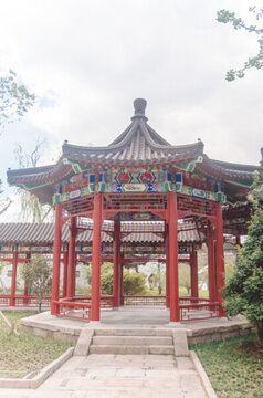 江南園林涼亭