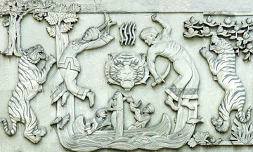 土家族風(fēng)情浮雕