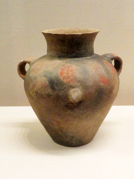 彩繪陶背壺