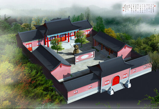 古建寺廟古建廟宇小型寺廟