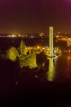 歡樂谷夜景航拍