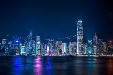 香港維多利亞港夜景