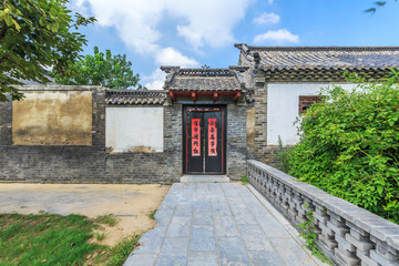 楊家埠傳統(tǒng)民居門樓建筑