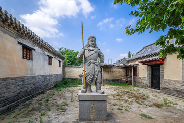 民間傳說人物長毛童子雕塑